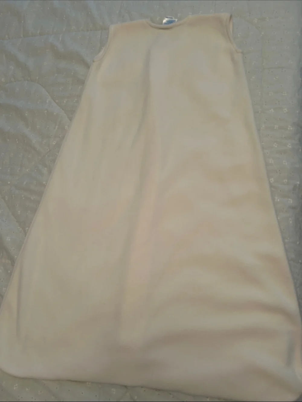 Halo Cream Fleece Sleeveless Sleep Sack with Front Zipper